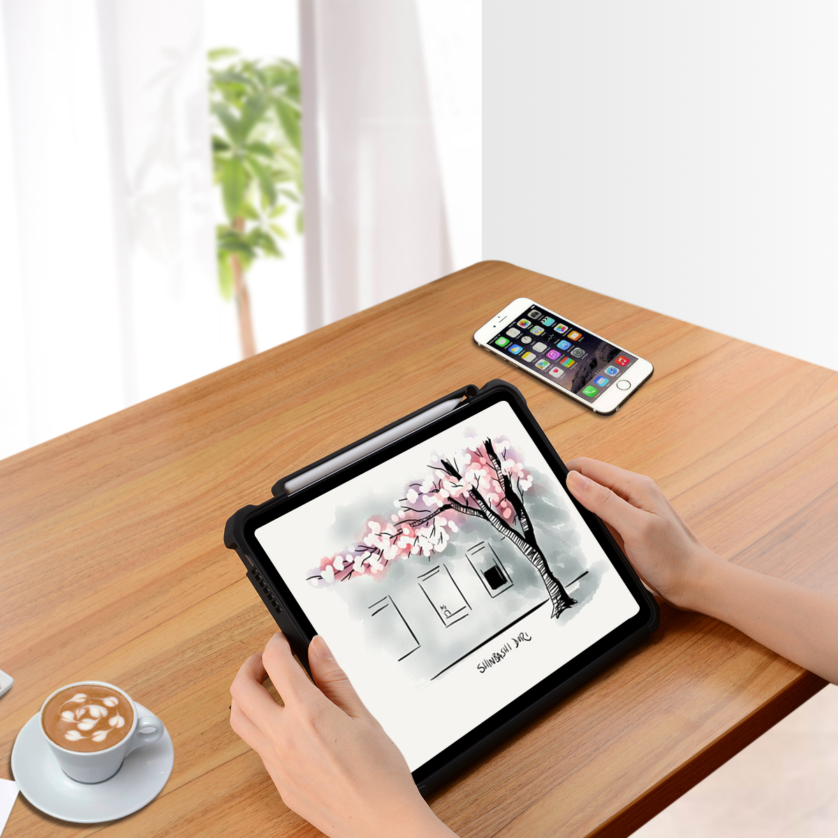 Top sell tablet heavy duty soft tpu bumper case cover with flexible standing for ipad pro 11